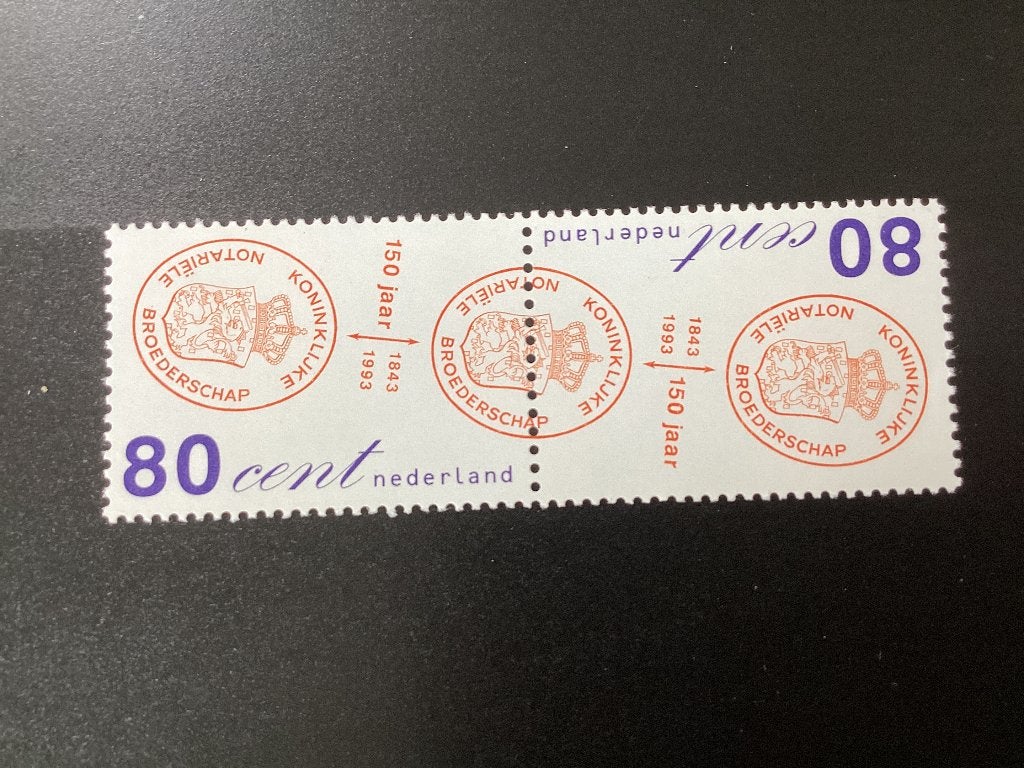 1993, Notariële broederschap, 1551-1552, Verzenden, Na 1940, Postfris