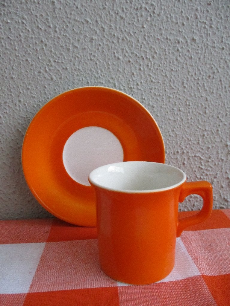 Vintage Kop en Schotel Retro, Ophalen of Verzenden, Huis en Inrichting