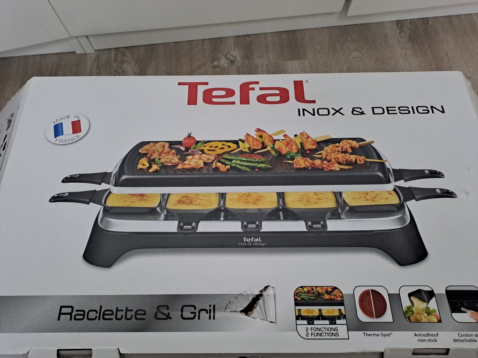 Tefal Gourmetstel Inox 10 pers 1x gebruikt, Ophalen of Verzenden, Zo goed als nieuw, 8 personen of meer
