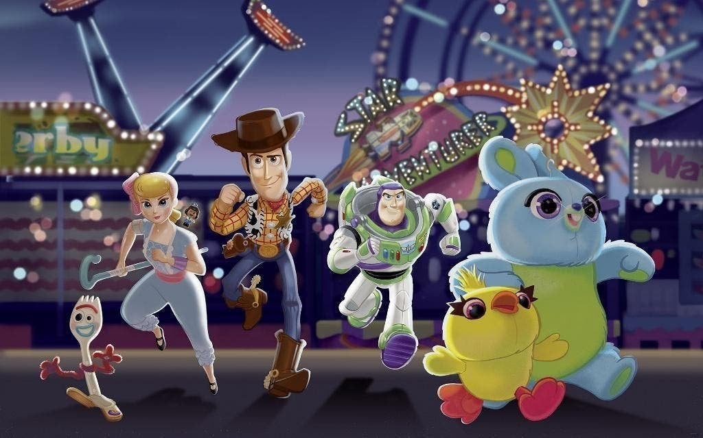 Toy Story Vlies Behang Team - 400x250 cm - Gratis Verzending, Huis en Inrichting, Verzenden, Nvt, Komar, Vliesbehang