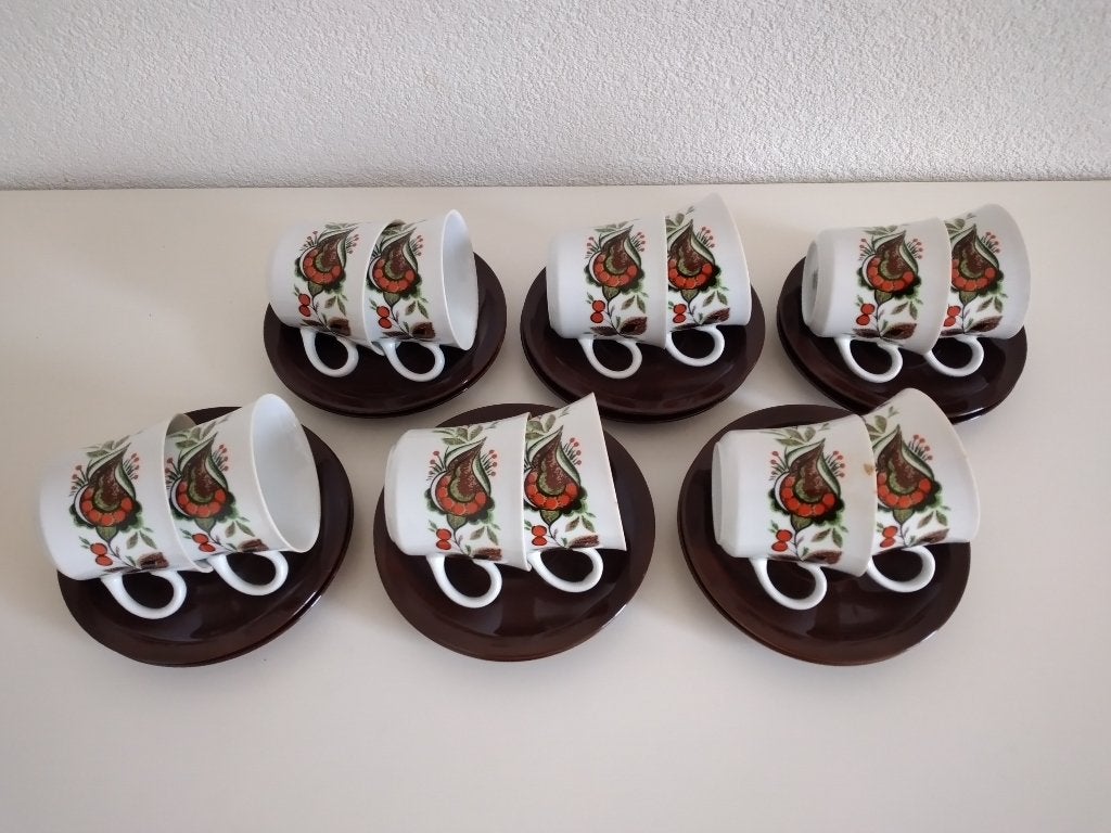 Servies jaren '70., Gebruikt, Overige merken, Overige typen, Vintage