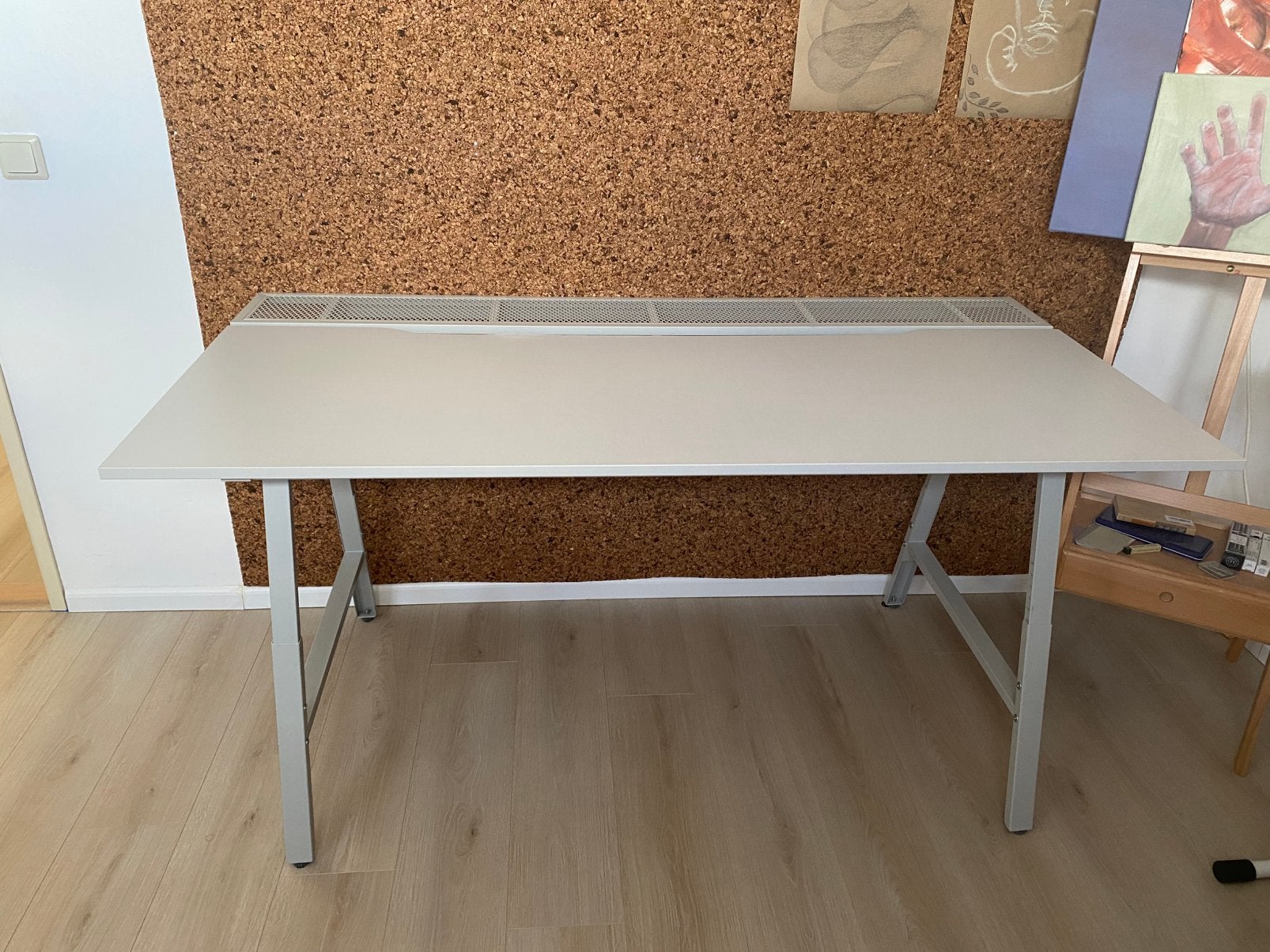 IKEA Utespelare Gaming Bureau 160x80cm Wit, Ophalen, Gebruikt, IKEA, Wit