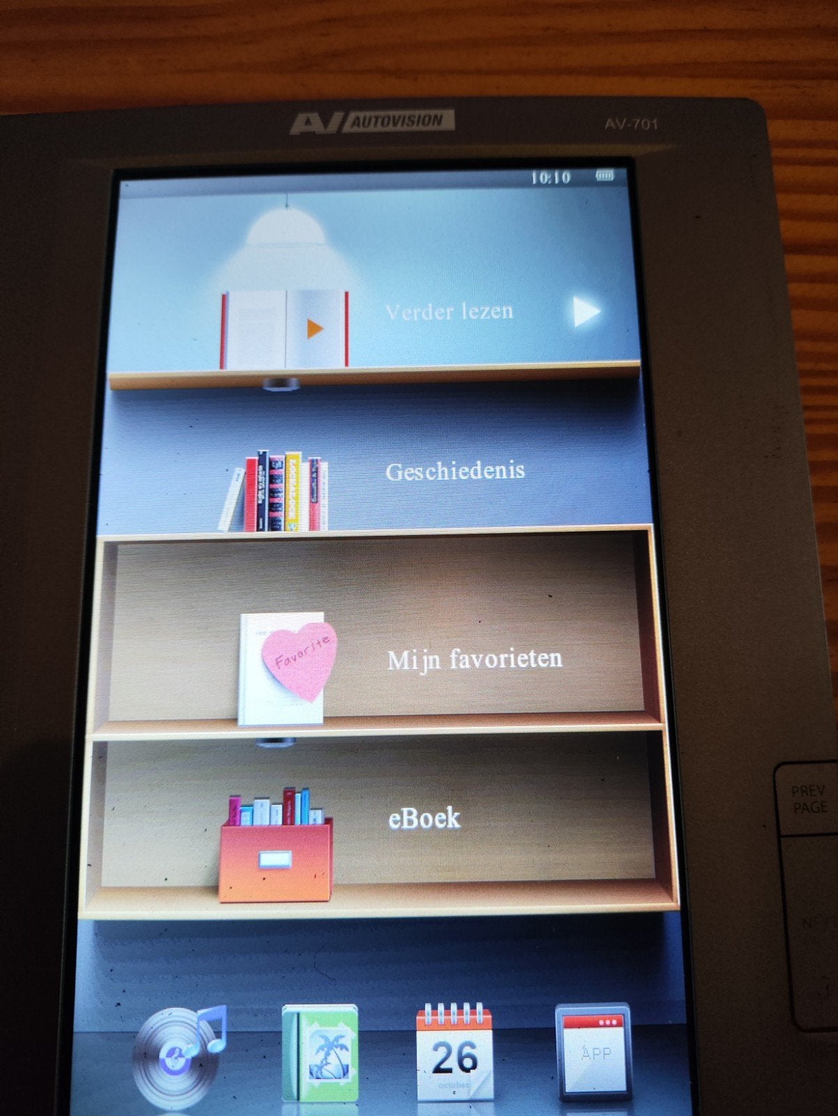 Autovision AV-701 E-reader -, Gebruikt, Autovision, Ophalen of Verzenden, 4 GB of minder