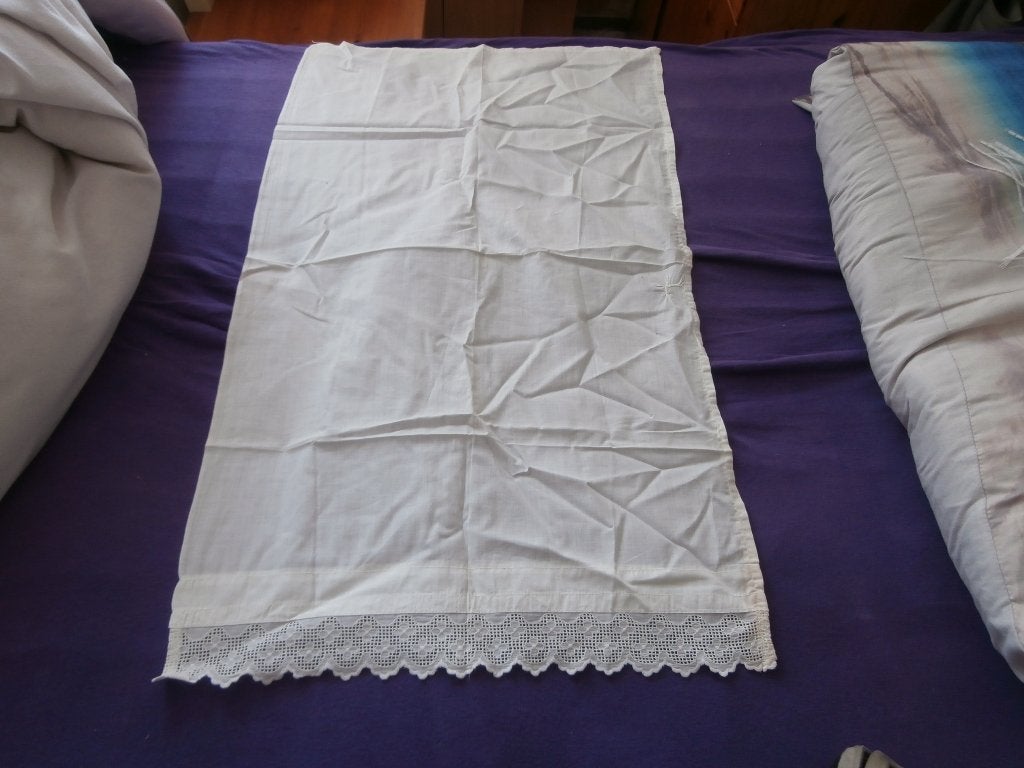 antieke kastplank kleedje wi kant plankkleed kastkleed kleed, Ophalen of Verzenden