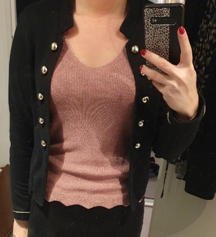 Leuk roze shirt met glittertje Costes maat S, Kleding | Dames, Ophalen of Verzenden, Zo goed als nieuw, Lange mouw, Costes
