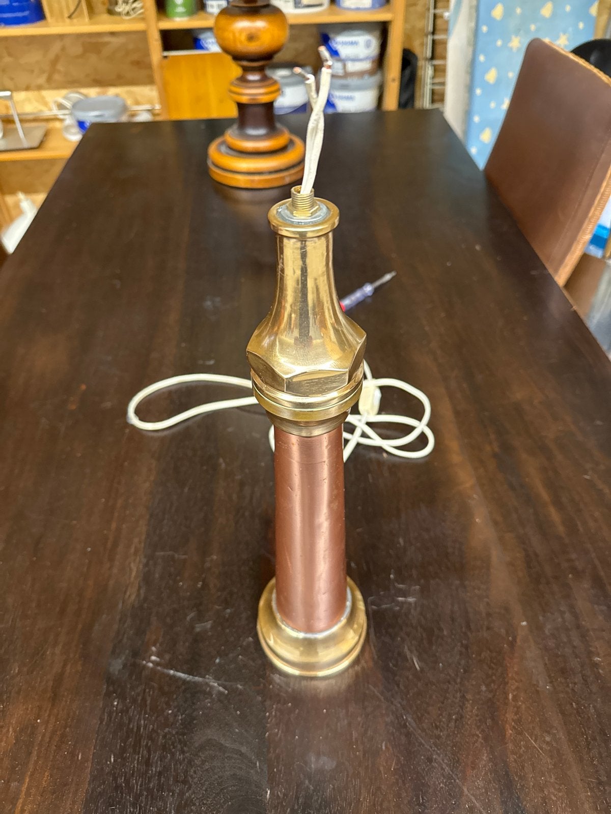 Antieke koperen/messing originele brandspuit, Ophalen of Verzenden