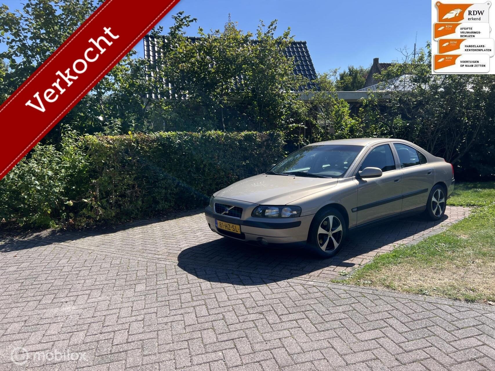 Sportieve Volvo S60 2.4 Edition LPG/G3 bj 2002, Auto's, Voorwielaandrijving, Gebruikt, S60, Beige