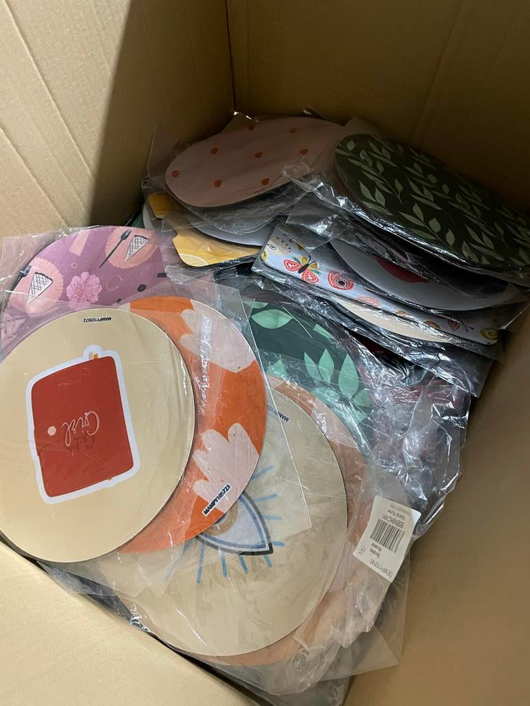 Partij 74 muismatten – nieuw – ideaal voor wederverkoop, No Data, Nieuw, Ophalen of Verzenden, No Data
