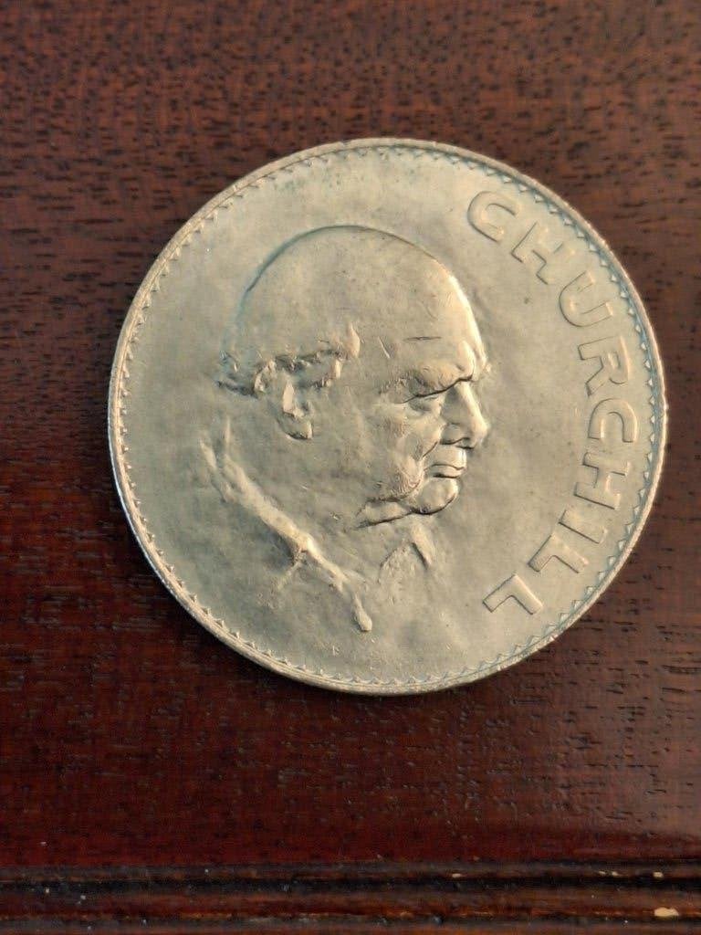munt Engeland 1 crown 1965, Ophalen of Verzenden, Overige landen, Losse munt