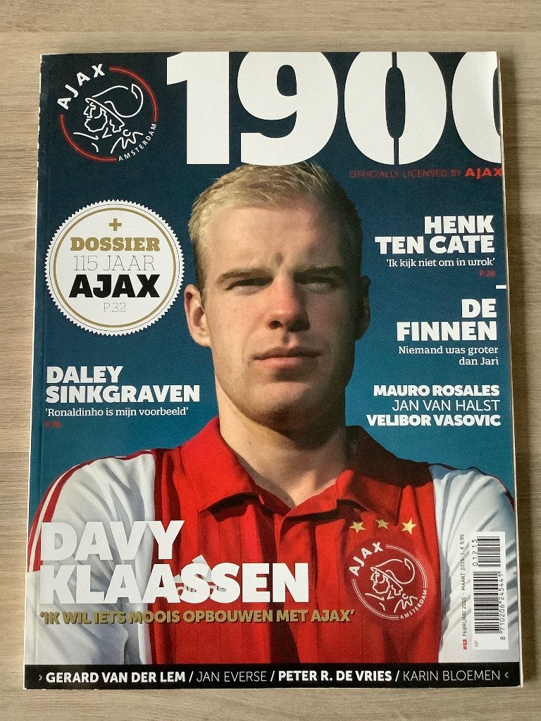 Ajax Magazine 1900 ( februari - maart 2015 ), Nieuw, Ophalen of Verzenden, Ajax Amsterdam, Balsport