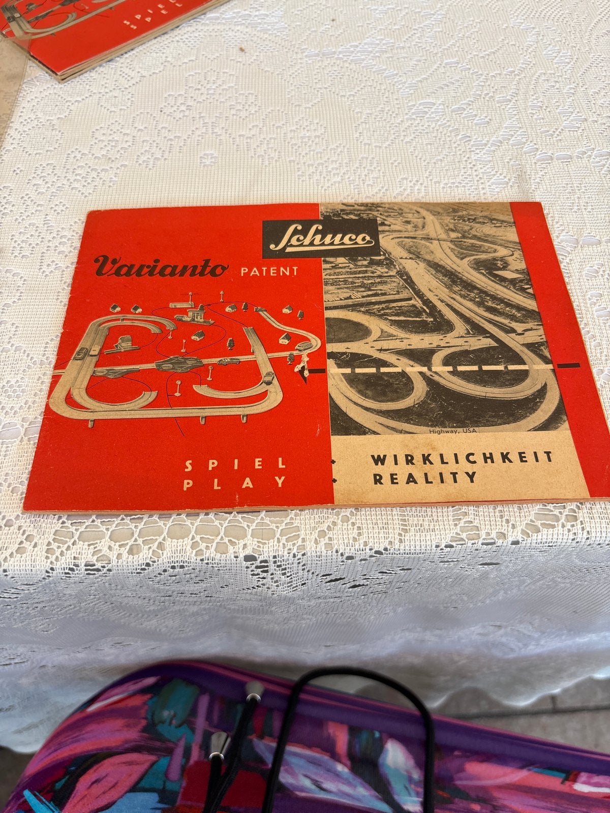 Schuco Varianto Patent Handleiding - Vintage Racebaan, Antiek en Kunst, Antiek | Speelgoed, Ophalen of Verzenden
