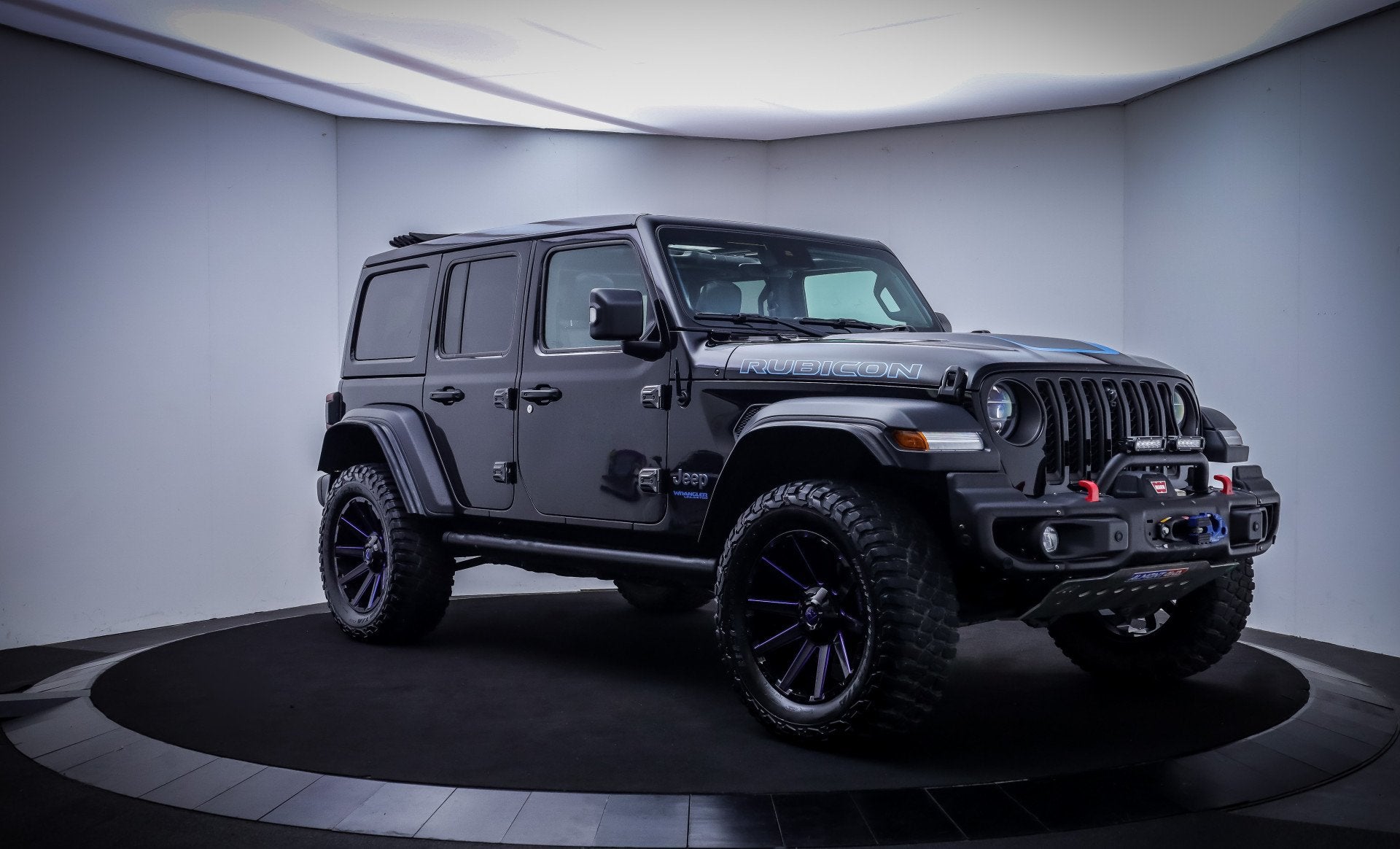 Jeep Wrangler Unlimited 4xe380 RUBICON SOH 89% | SOFTTOP | F, Auto's, Jeep, Zwart, 4 cilinders, Automatische klimaatregeling, Vierwielaandrijving