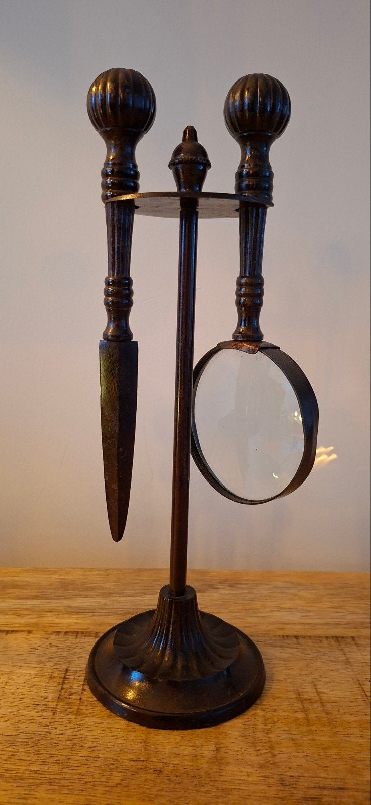 Barok/Vintage Bureau-set: Brievenopener & Vergrootglas, Ophalen of Verzenden, Zo goed als nieuw, Metaal