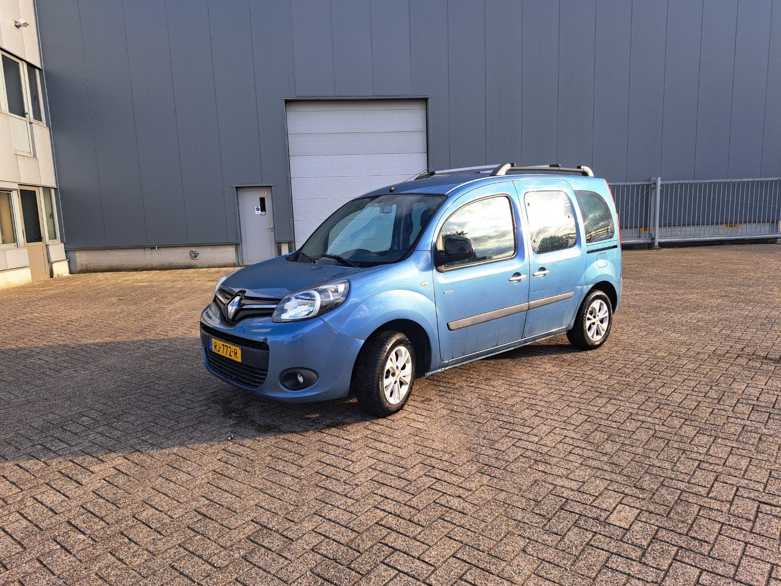 Renault Kangoo 1.2 TCE Family 2014 limited 5 pers airco, Auto's, Voorwielaandrijving, 4 cilinders, Blauw, Bedrijf
