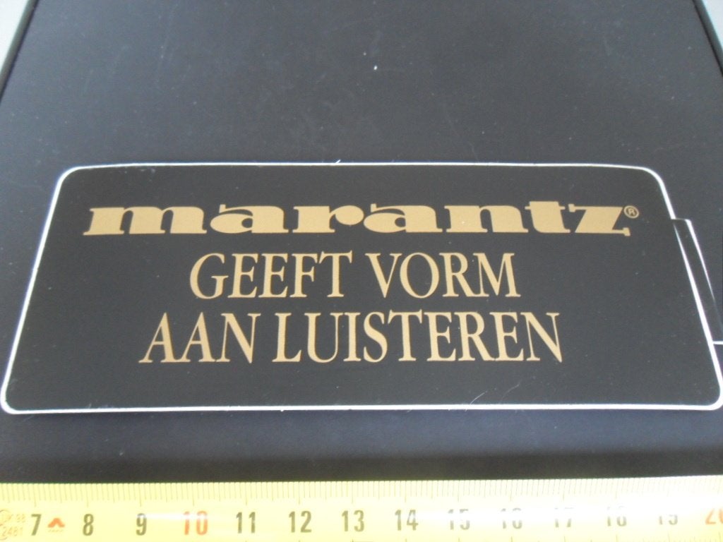 sticker MARANTZ  geeft vorm aan luisteren, Ophalen of Verzenden, Zo goed als nieuw