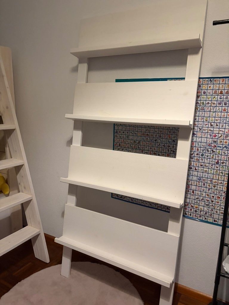 Witte kinderboekenkast / boekenrek – mag snel weg!, Ophalen, Gebruikt