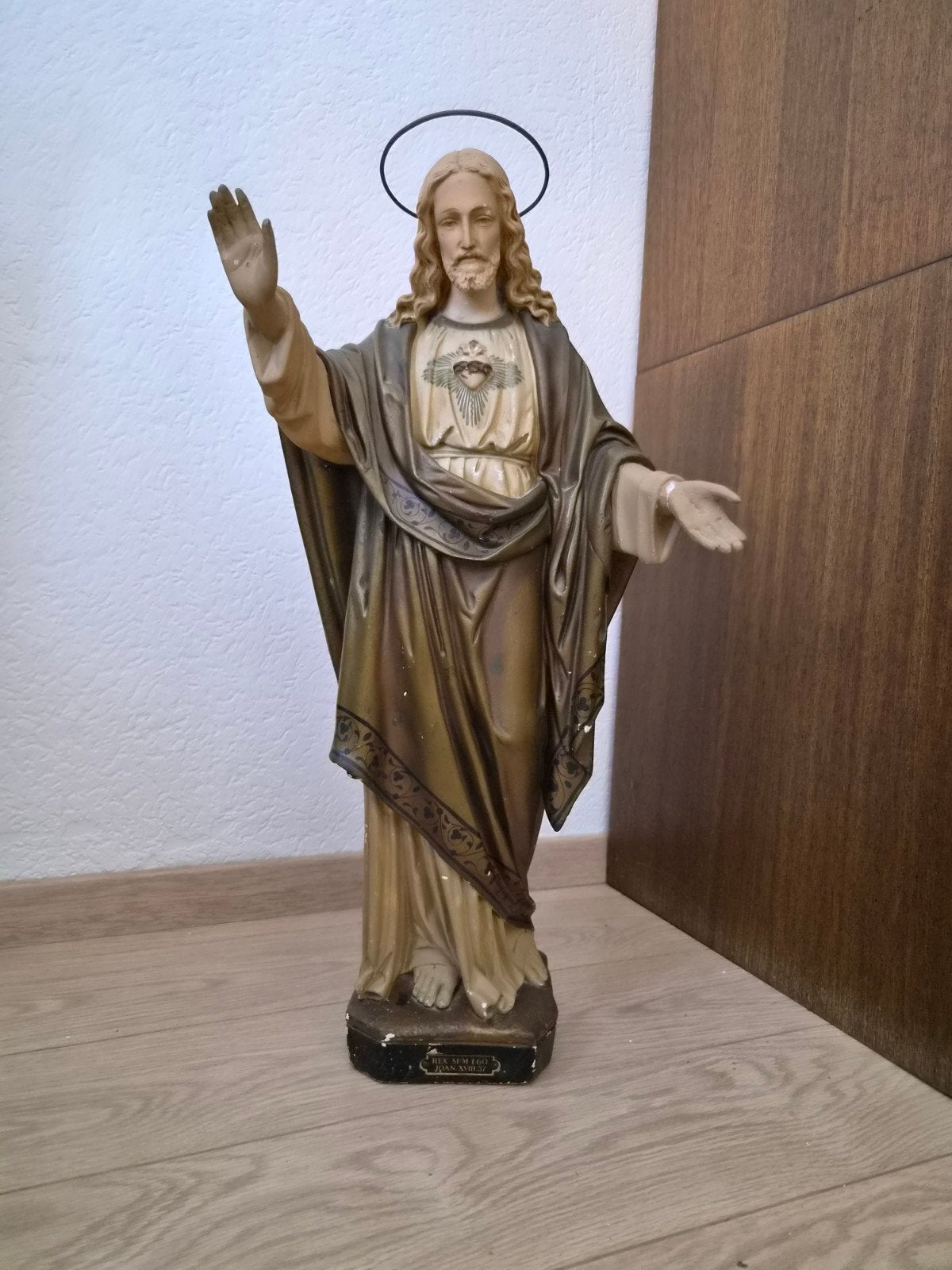 Vintage Heilig Hart Jezus beeld - Religieuze decoratie, Ophalen