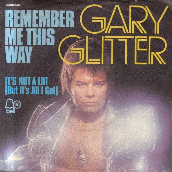 Gary glitter_remember me this way, Cd's en Dvd's, Vinyl Singles, Gebruikt, 7 inch, Single, Ophalen of Verzenden
