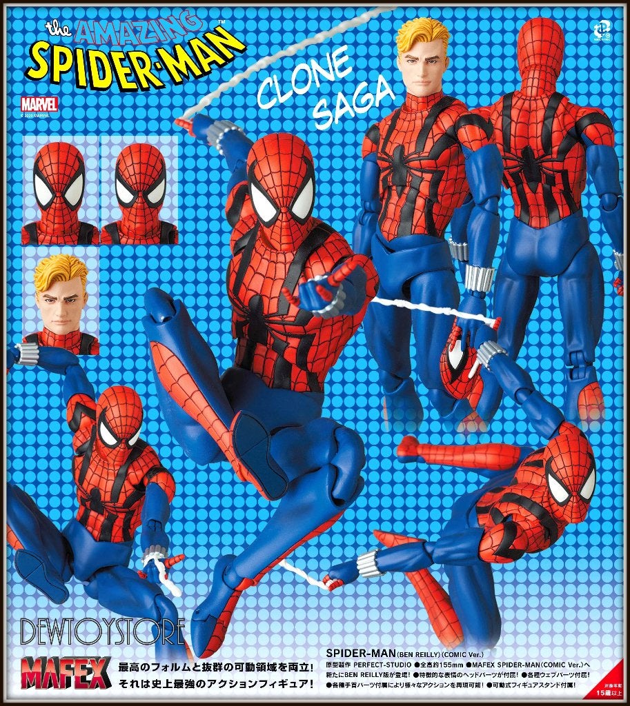 [Pre-order] Medicom Toy MAFEX - No. 143 Spiderman Ben Reilly, Verzamelen, Poppetjes en Figuurtjes, Verzenden, Nieuw