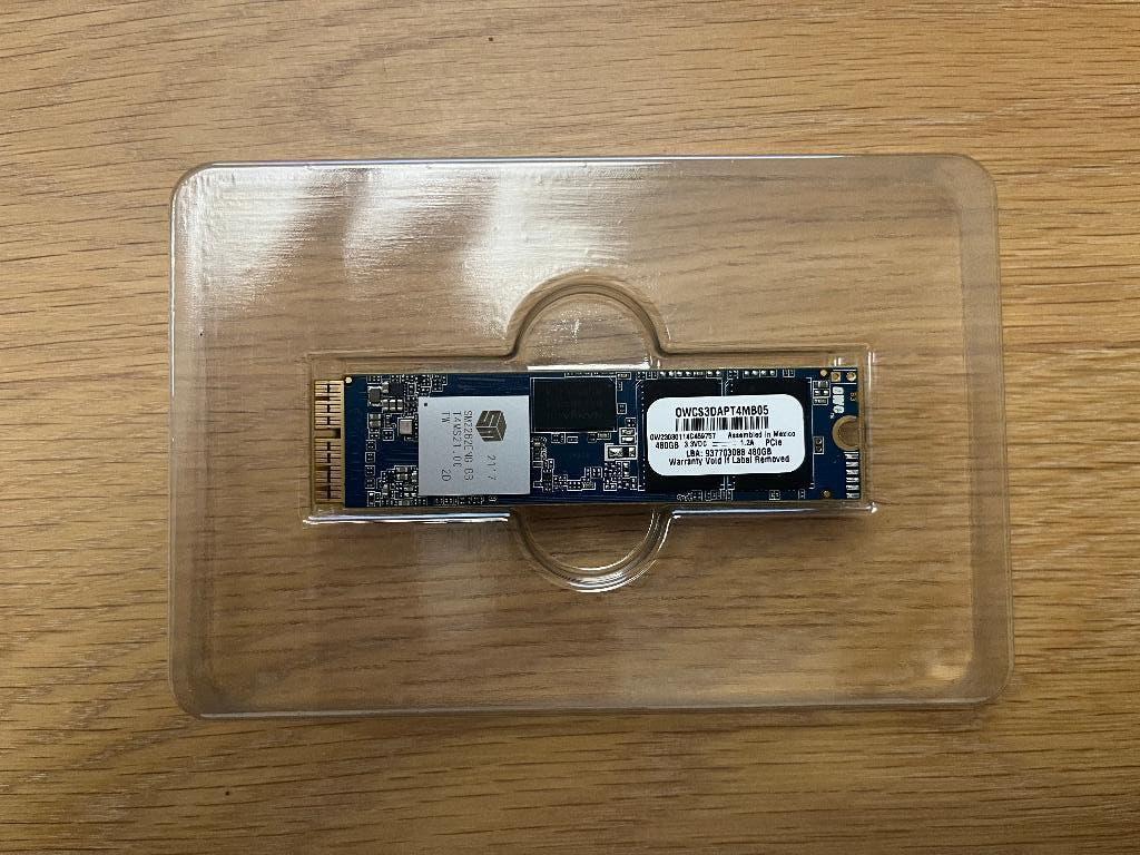 OWC Aura Pro X2 480GB SSD – upgrade voor Apple Mac – in doos, Intern, 480GB, SSD, OWC