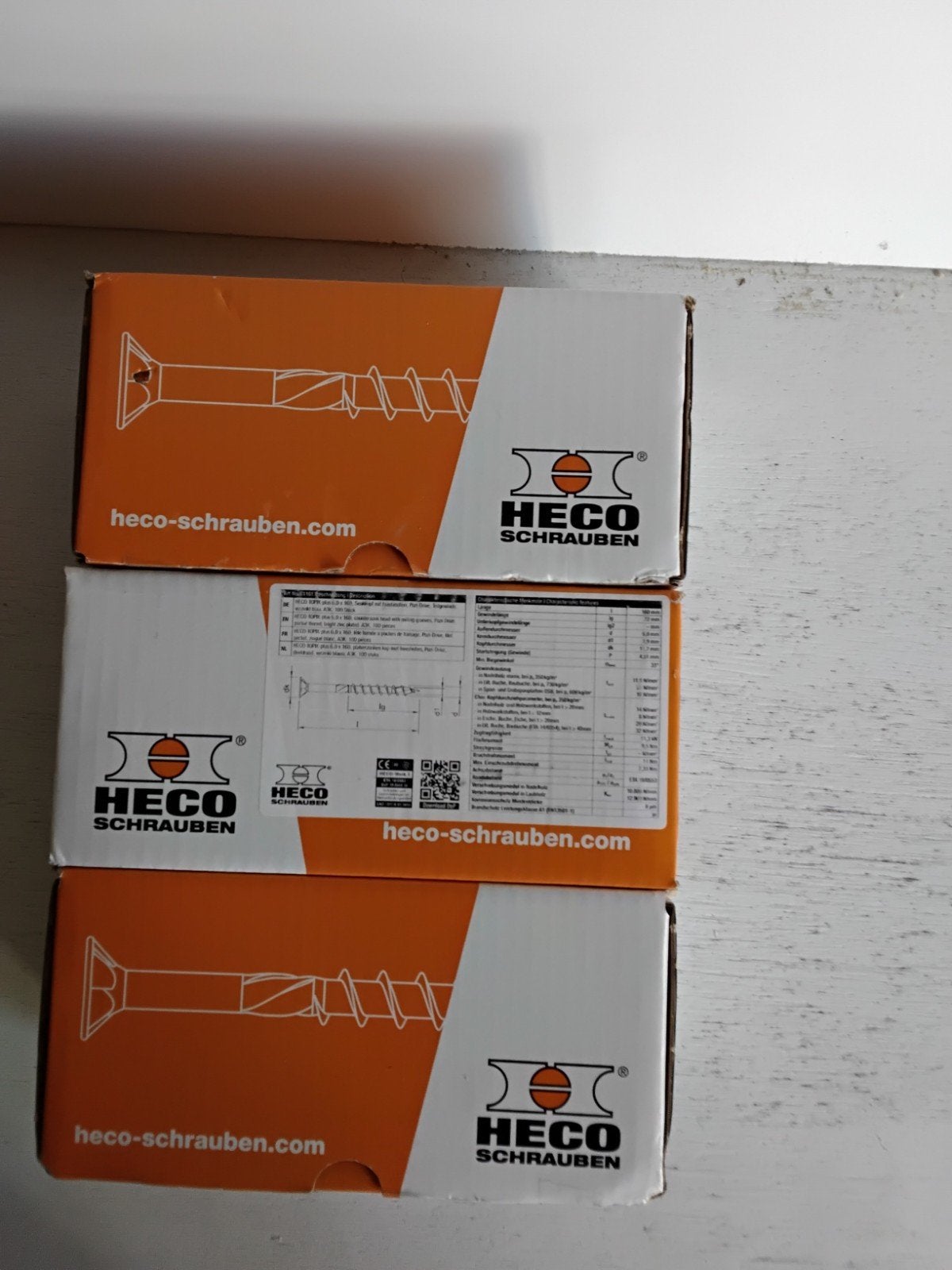 3 nieuwe dozen Heco Topix-plus schroeven 6x160 mm, Ophalen, Nieuw