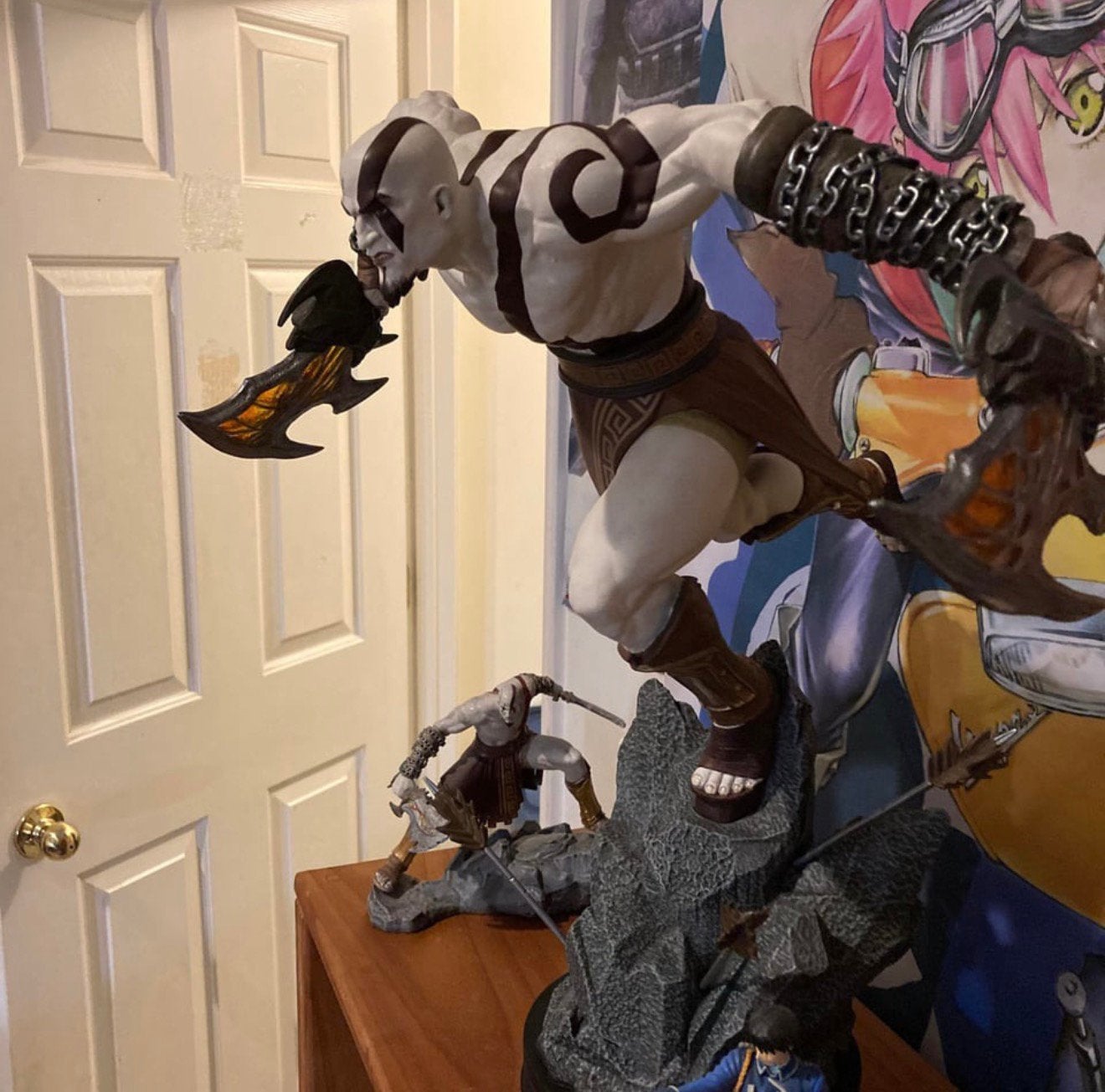 Gaming Heads Kratos Lunging Statue God of War, Ophalen of Verzenden, Zo goed als nieuw