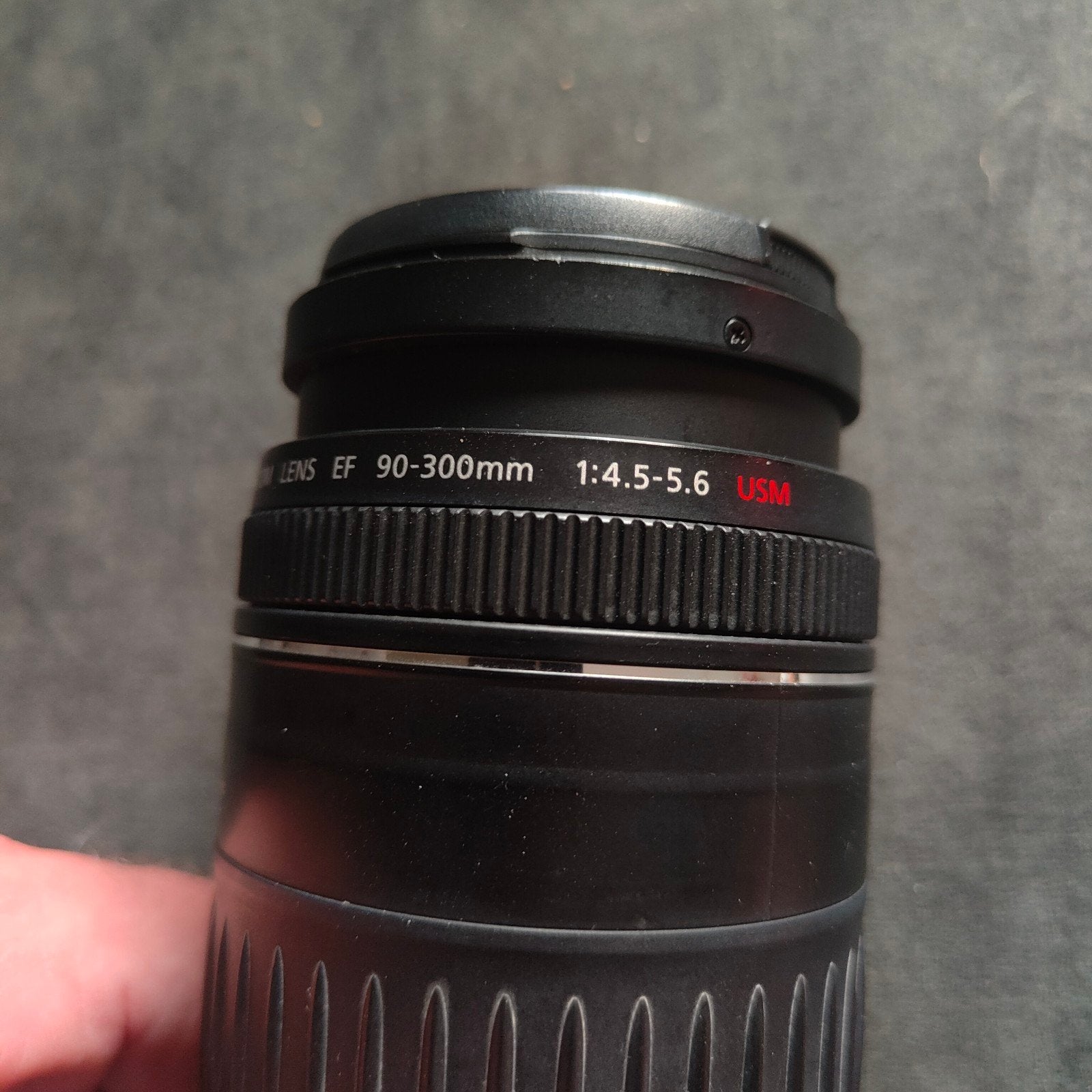 Canon EF Ultrasonic 90-300mm, Canon, Zo goed als nieuw, Lensdoppen, Canon EF