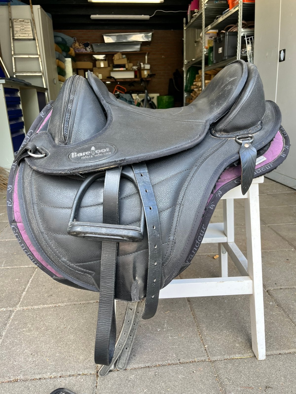 Barefoot cheyenne set! En verstelbare boom ainsley dressuur!, Ophalen of Verzenden, Zo goed als nieuw, Dressuur, Kniewrongen