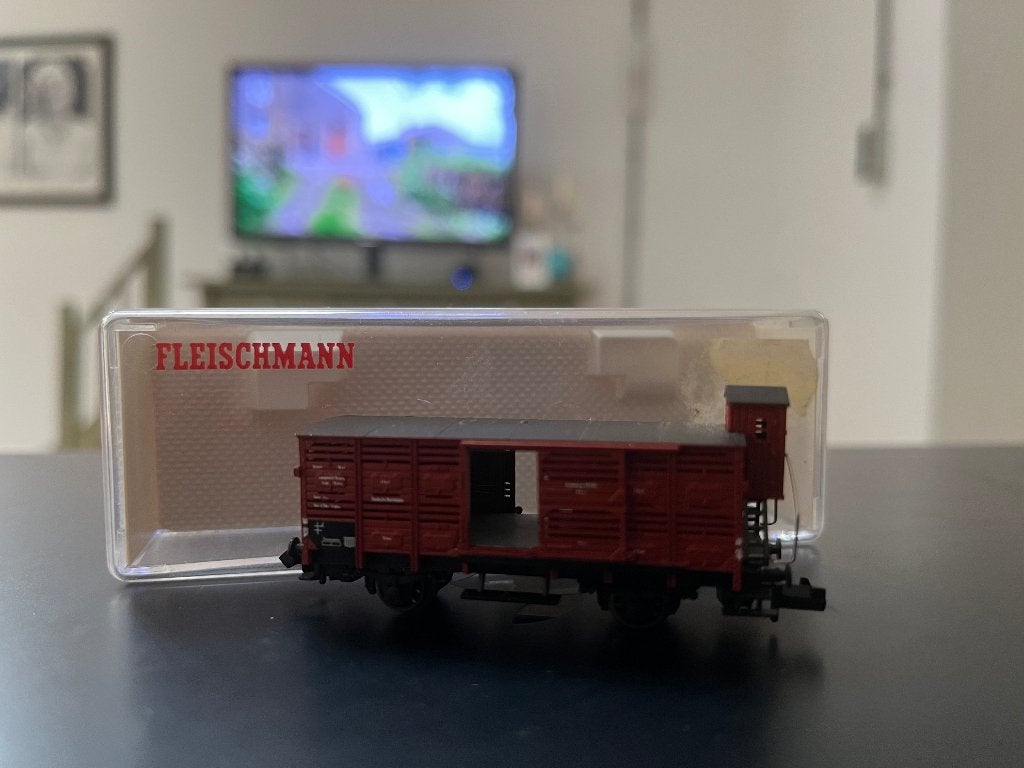 Fleischmann wagon, Ophalen, Gebruikt, Gelijkstroom, Fleischmann