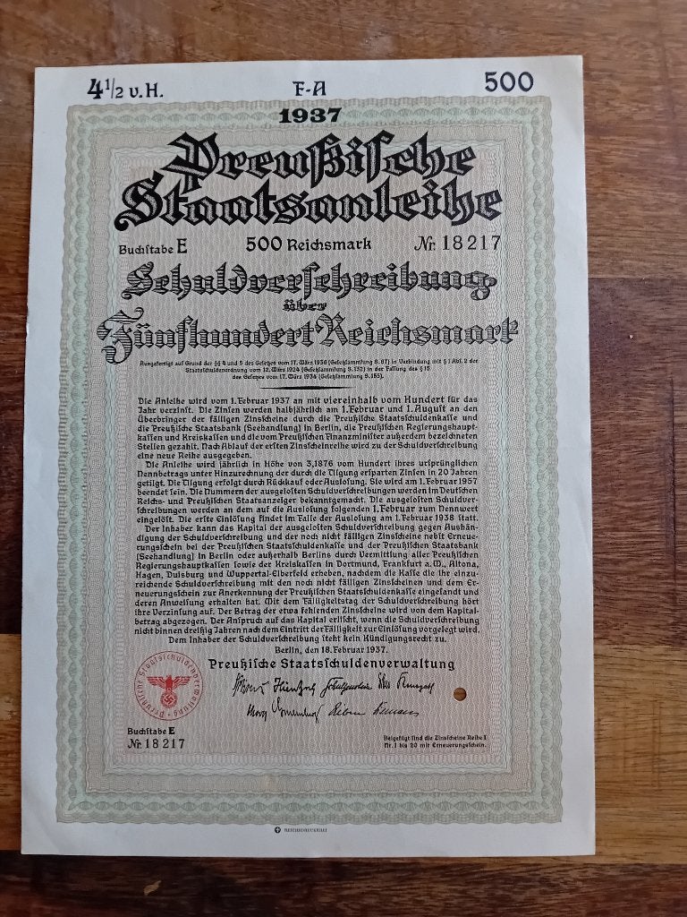 Oude Duitse obligaties, Ophalen of Verzenden, Duitsland, Embleem of Badge