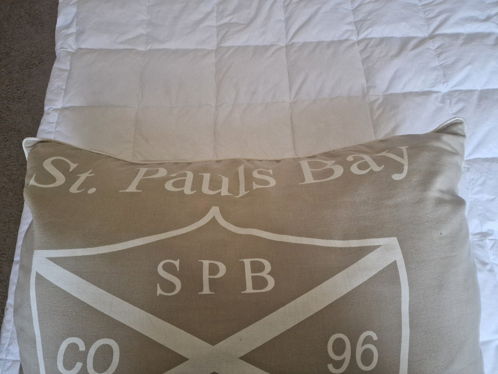 kleur beige,, Ophalen, Beige, Tweepersoons, Zo goed als nieuw
