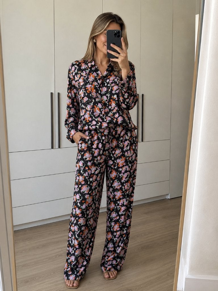 Essentiel Antwerp blouse & broek set maat 38/40, Maat 38/40 (M), Zo goed als nieuw, Essentiel Antwerp, Meerkleurig