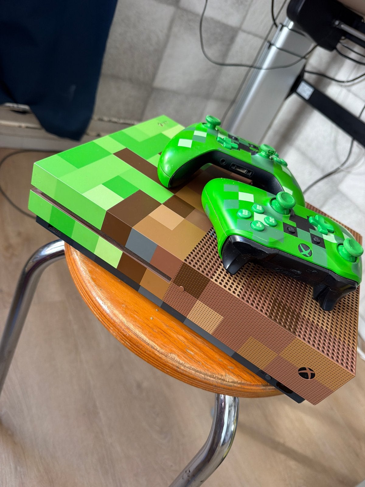 Xbox One S Minecraft Limited Edition Console, Ophalen, Zo goed als nieuw