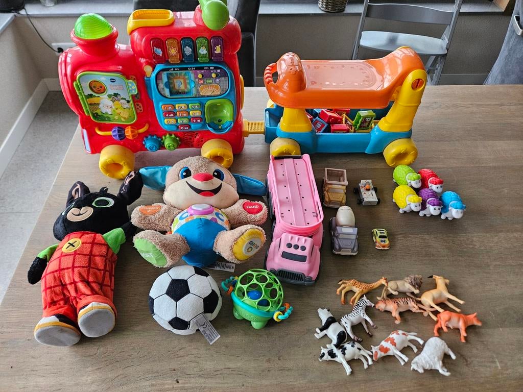 Grote speelgoedbundel: VTech trein en meer!, Ophalen of Verzenden, Gebruikt, Jongen of Meisje