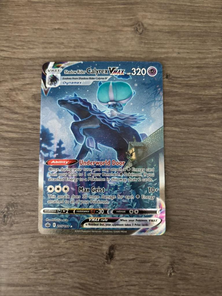 Shadow rider calyrex vmax 205/198, Ophalen of Verzenden, Zo goed als nieuw