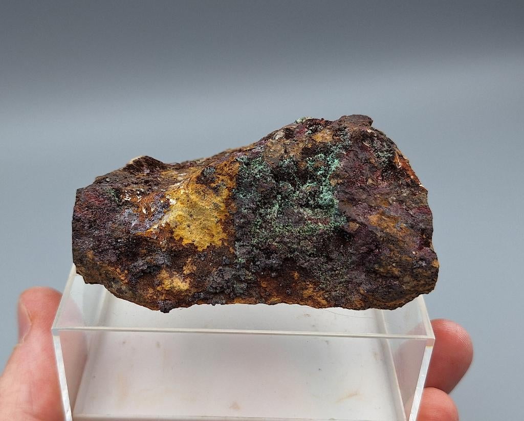 Cupriet, Chalcotrichiet, Malachiet, Koper - Ray Mine, USA, Ophalen of Verzenden, Mineraal