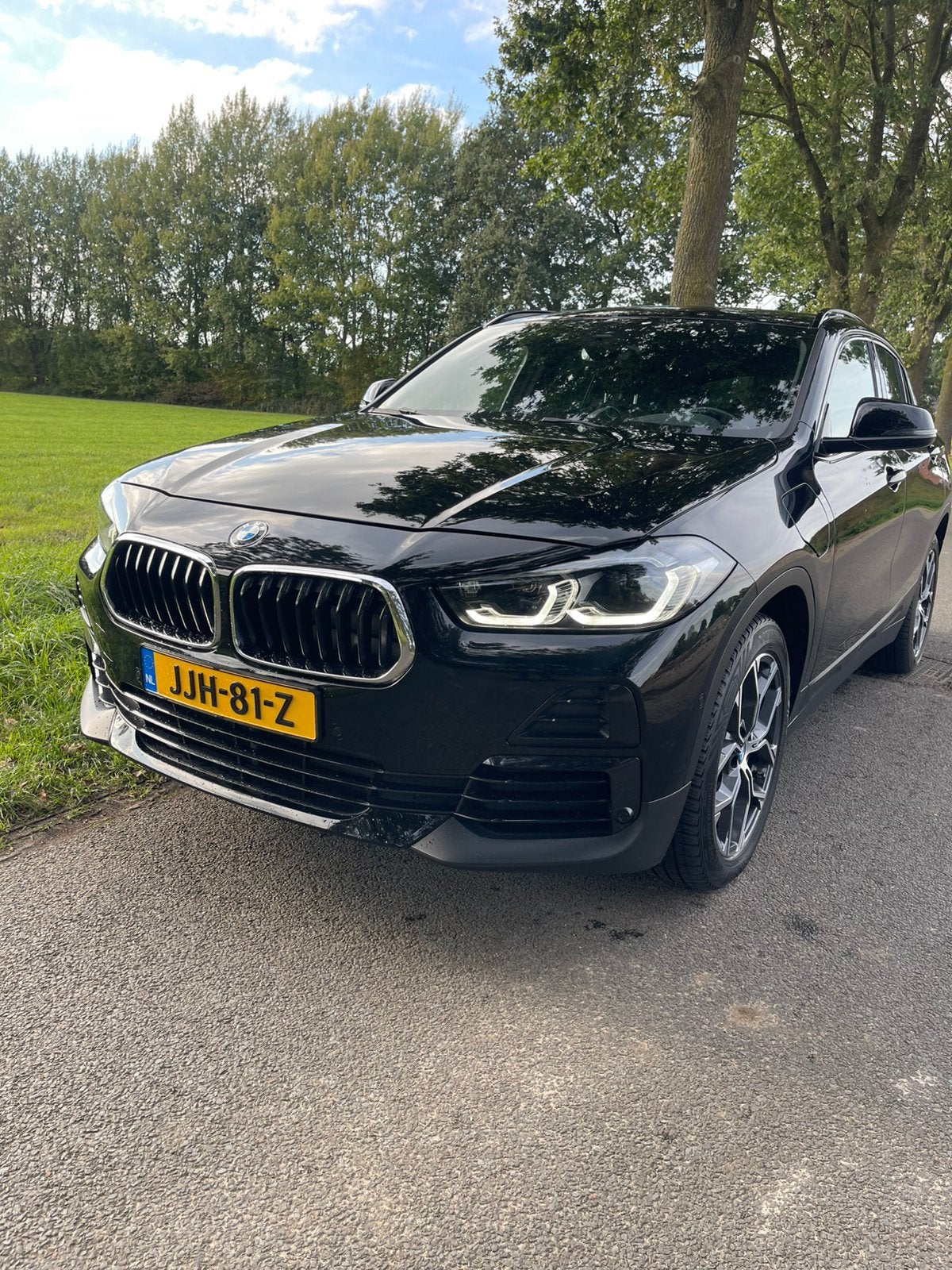 BMW X2 Xdrive25e 220pk Aut 2021 Zwart, Automaat, 4 cilinders, 0 kg, Leder en Stof