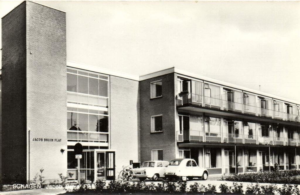 Schagen, Jacob Bruin Flat - ongelopen, Ophalen of Verzenden, 1960 tot 1980, Ongelopen, Noord-Brabant