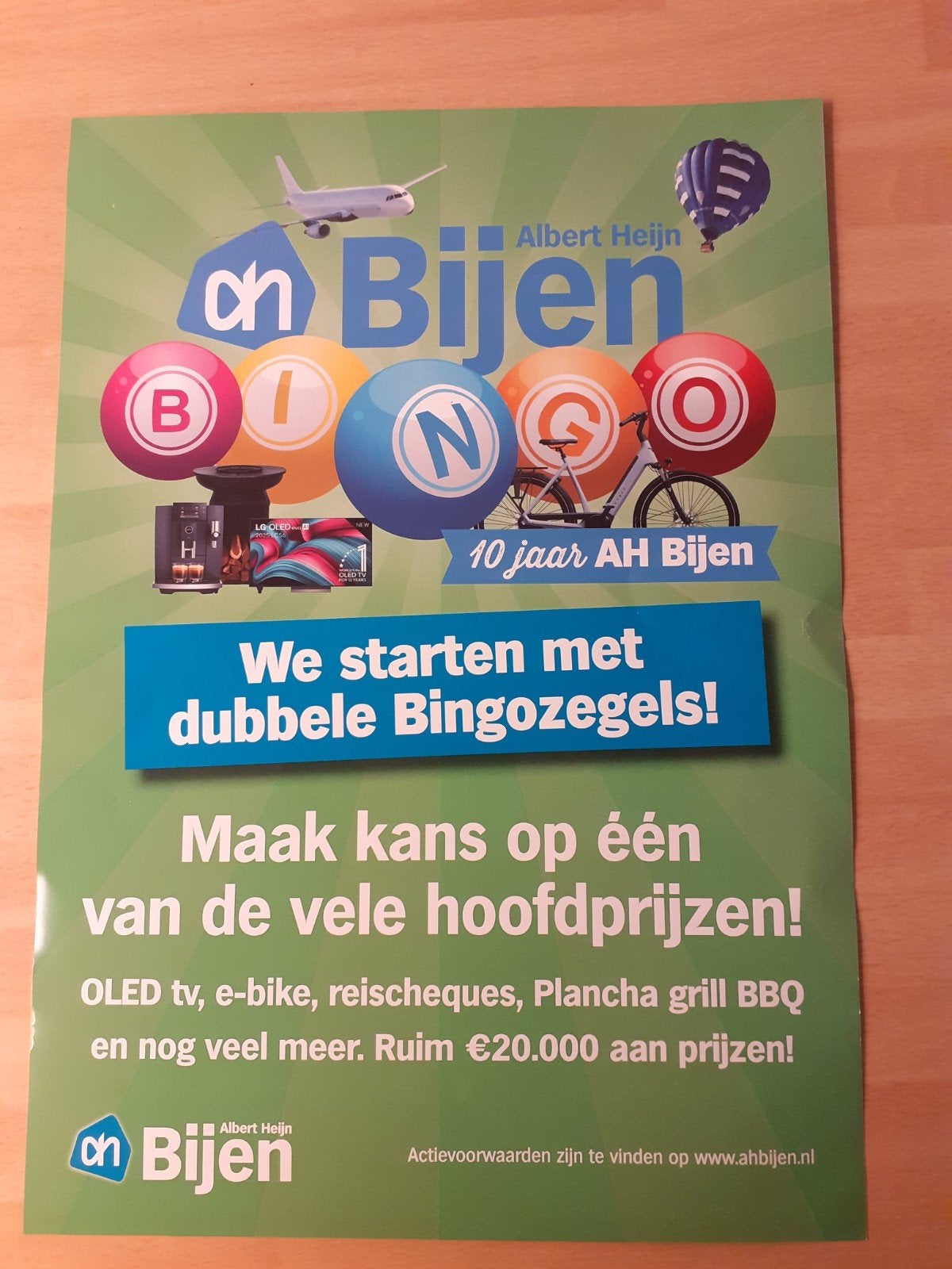 Bingo zegels AH Bijen * ruilen, Albert Heijn, Ophalen