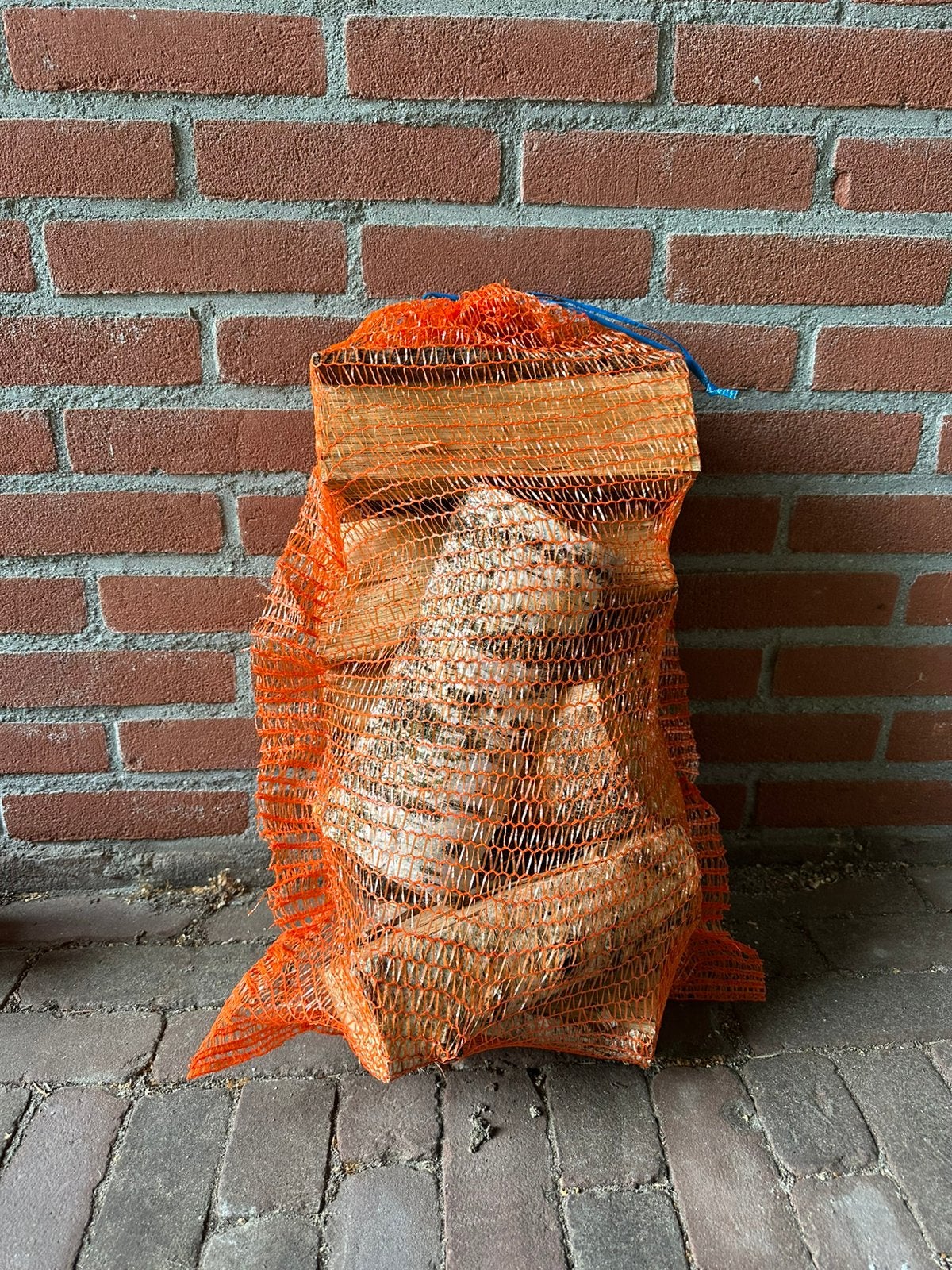 Brandhout in net. Berk/Eik/Beuk, Minder dan 3 m³, Ophalen, Blokken