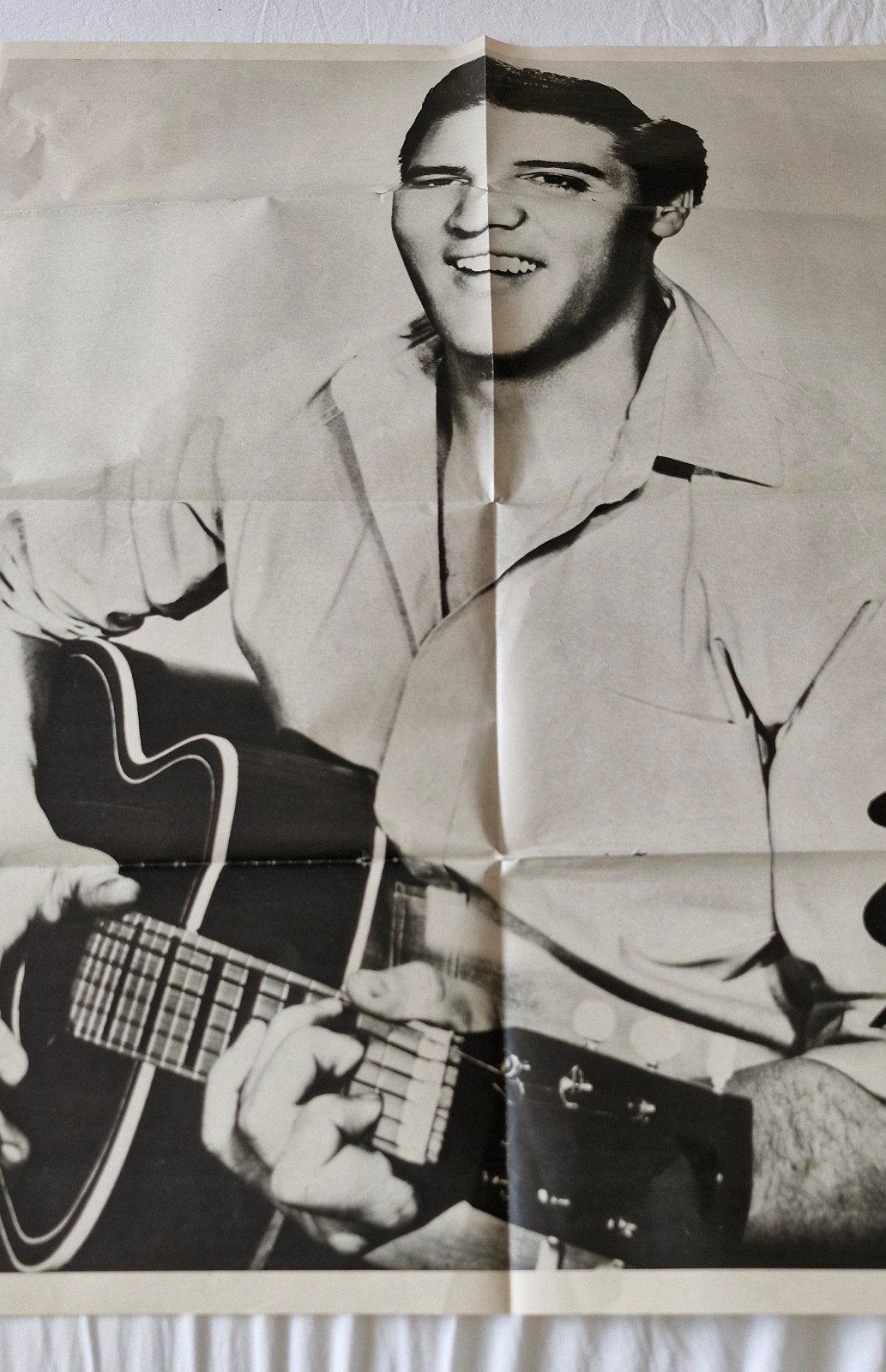 Vintage Elvis Presley en A-Ha poster, Ophalen of Verzenden, A1 t/m A3, Muziek, Rechthoekig Staand