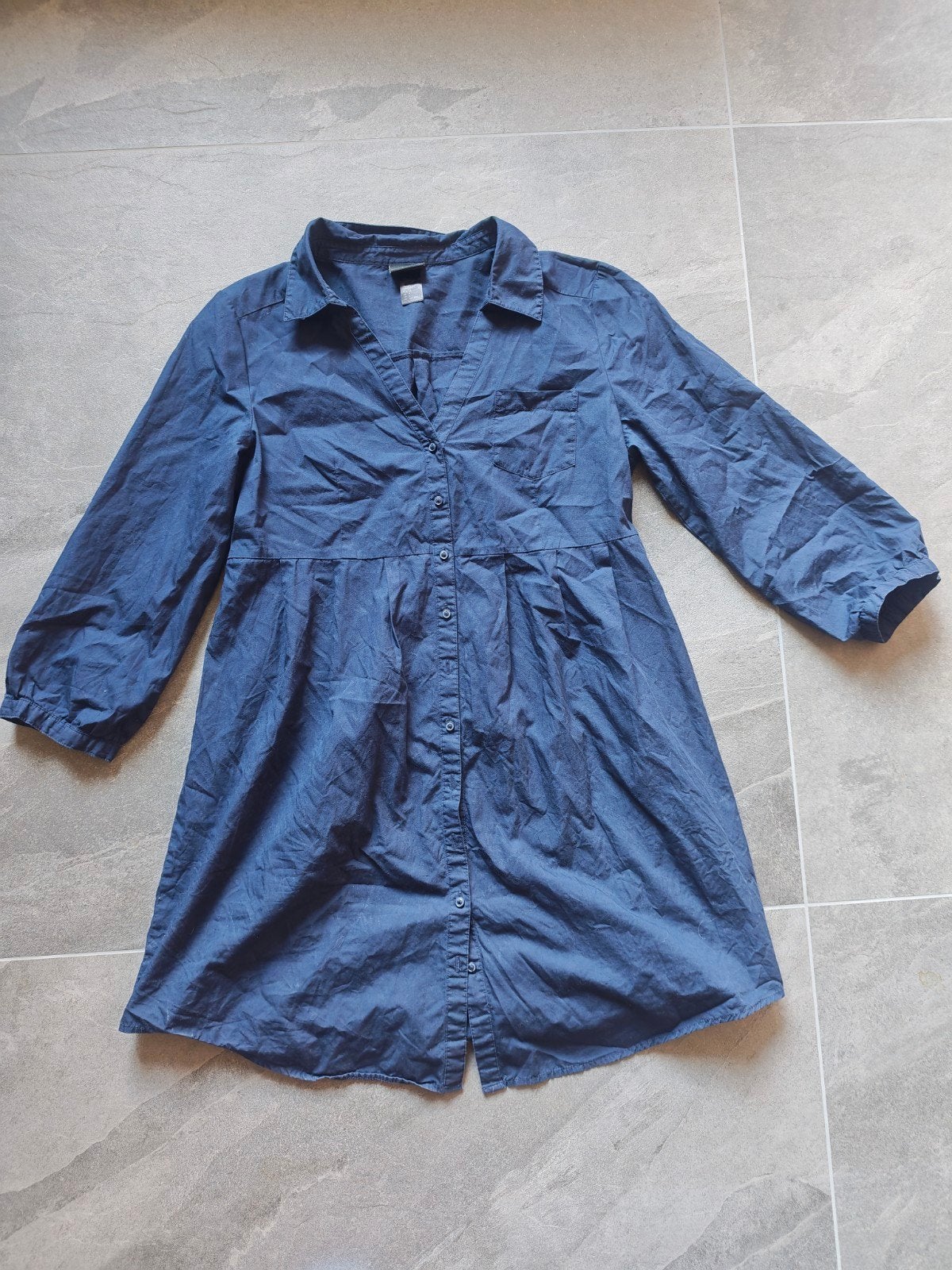 Kort jurkje H&M maat 38 donkerblauw, Maat 38/40 (M), H&M, Blauw, Ophalen of Verzenden