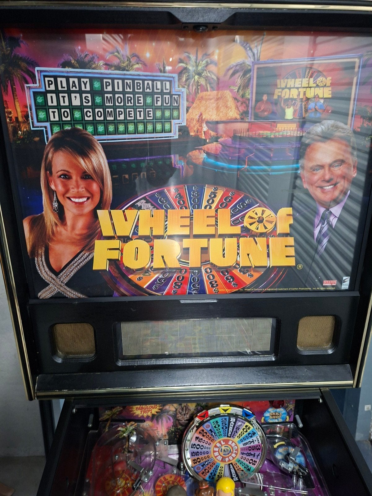 Flipperkast Wheel of Fortune - Stern Pinball, Verzamelen, Ophalen, Gebruikt, Elektronisch, Stern