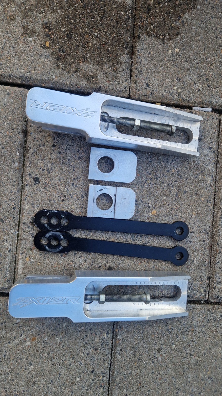 ZX12R  achterbrugvelengingen set, Ophalen of Verzenden, Gebruikt