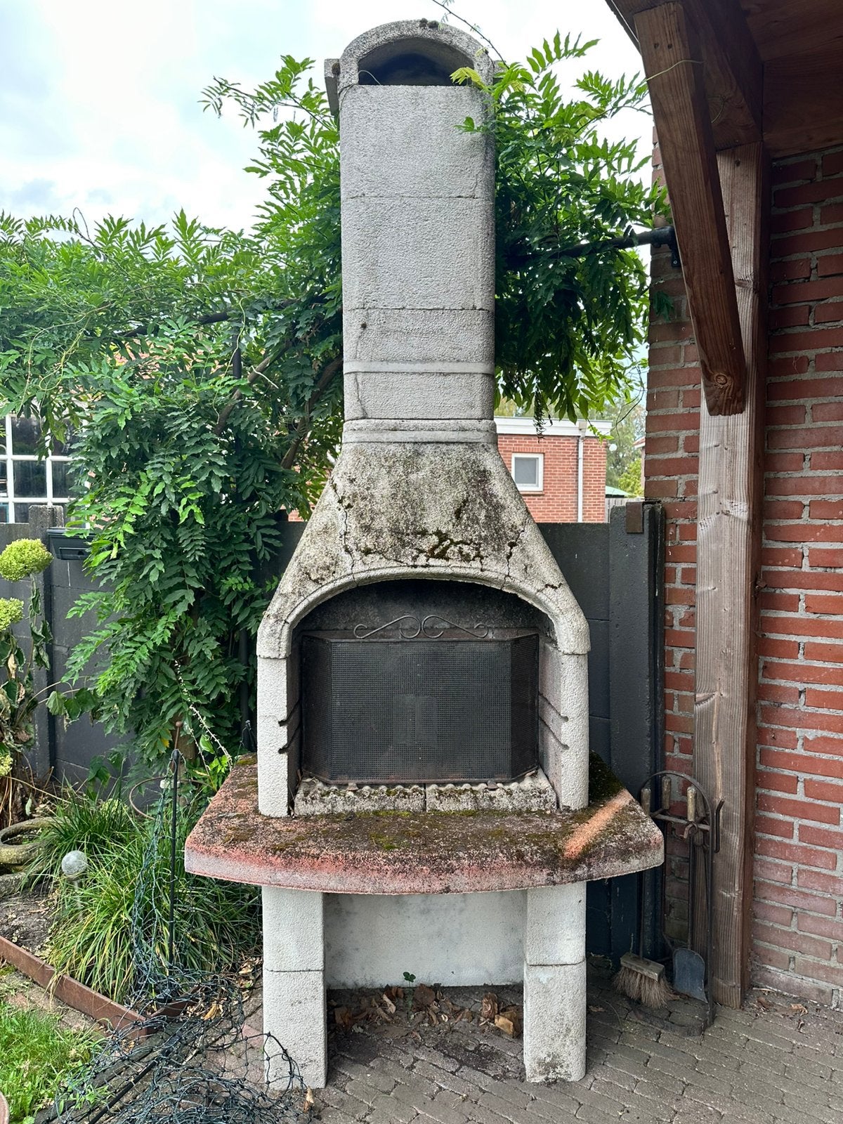 Buitenhaard met BBQ rooster, Tuin en Terras, Tuinhaarden, Ophalen, Gebruikt