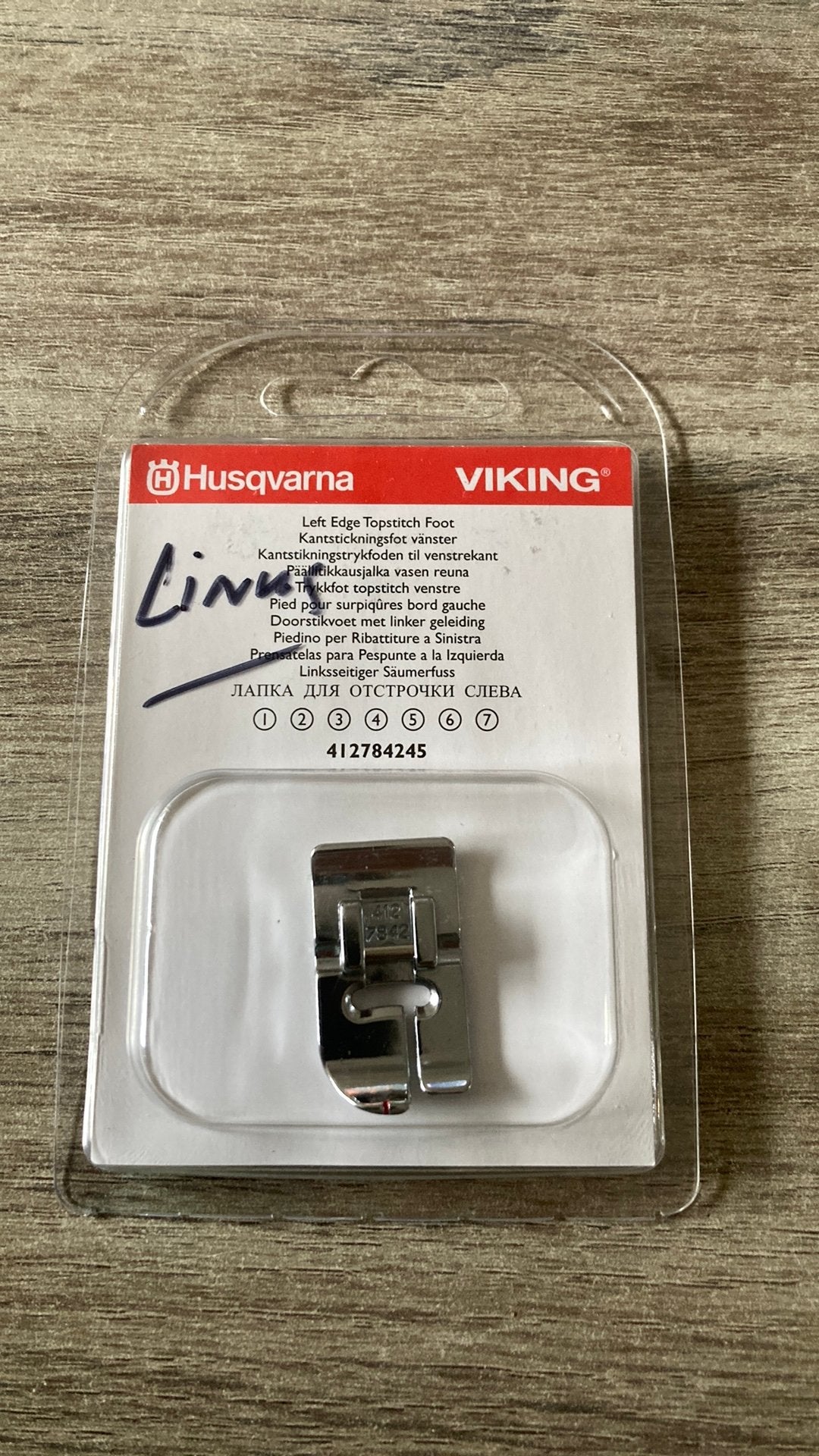 Te koop Husqvarna doorstikvoet, Ophalen of Verzenden, Nieuw, Toebehoren, Husqvarna