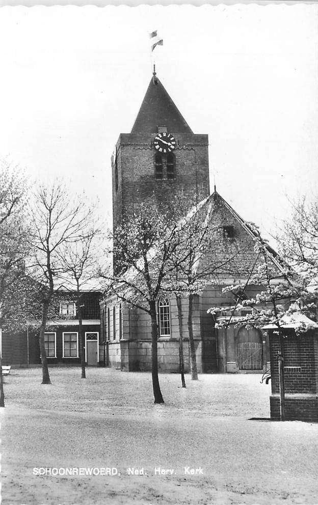 304-041-041 Schoonrewoerd Ned. Herv. Kerk, Ophalen of Verzenden, Voor 1920, Utrecht