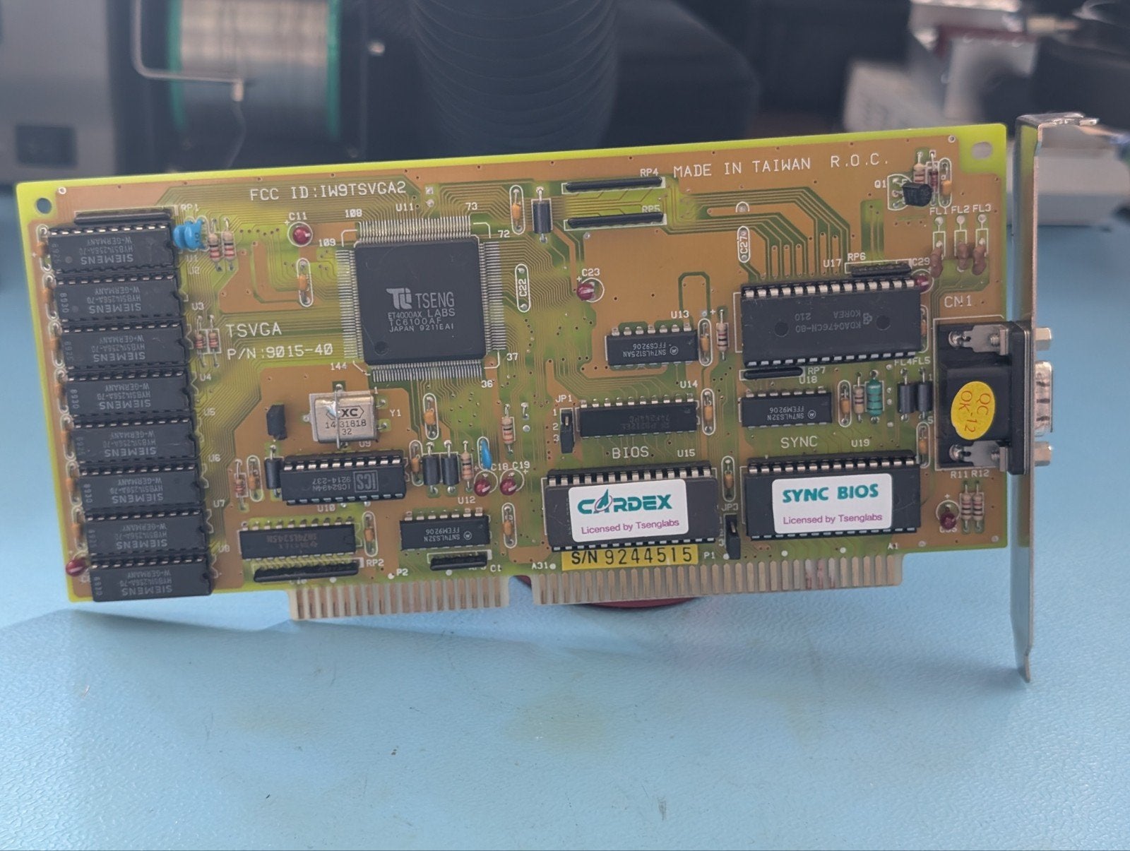 Vintage Tseng Labs ET4000AX 1MB VGA kaart - ISA, Computers en Software, Ophalen
