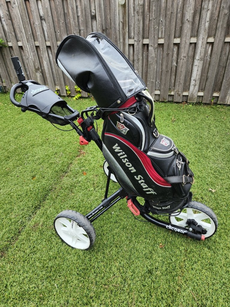 PRIMA CLICGEAR 3.5INCL.TOURBAGSUPPORT, Ophalen, Gebruikt, Golfkar