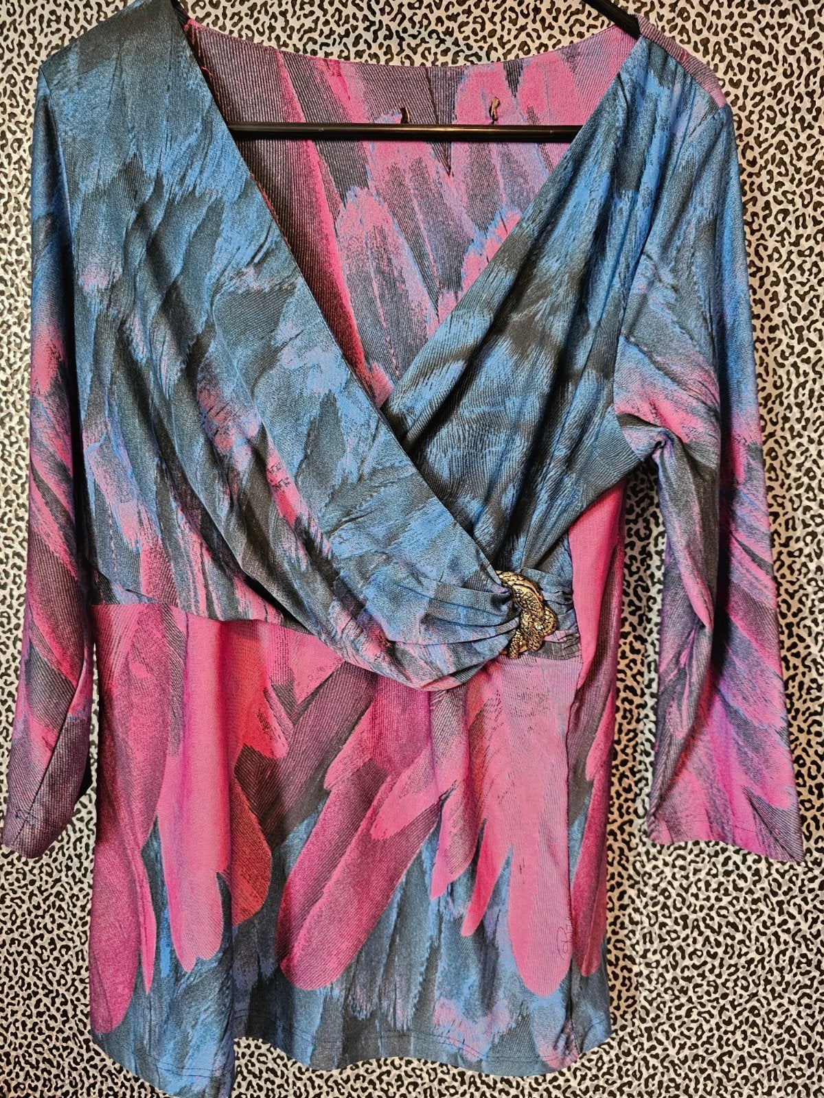 ROBERTO CAVALLI; PRACHTIGE TOP XL € 17,50, Ophalen of Verzenden, Zo goed als nieuw, Maat 46/48 (XL) of groter